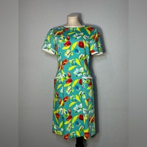 EUC Laura Madrigano Floral Dress Size 6 - Vintage Retro